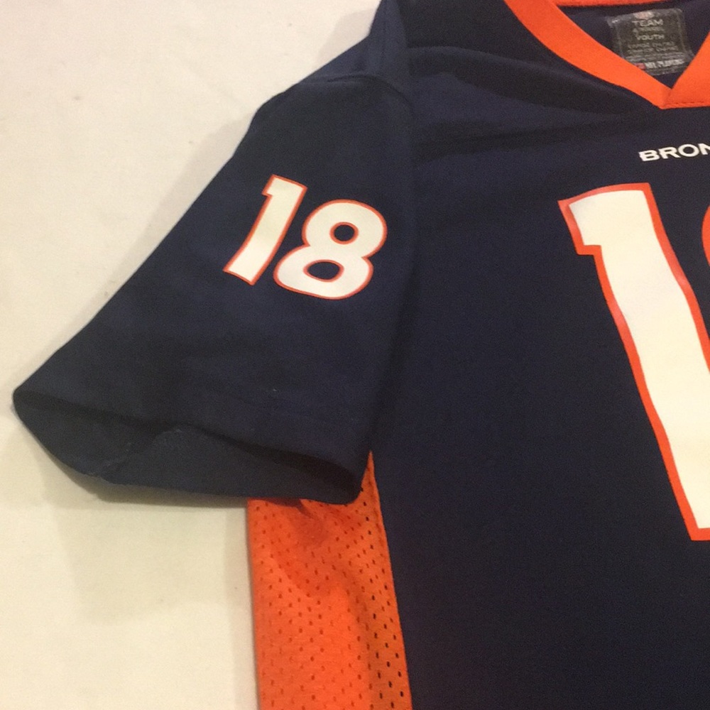 DENVER Broncos Peyton Manning Vintage Jersey LIKE NEW Sz L Bronco Fan Must Have - Picture 7 of 8